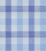 Load image into Gallery viewer, Blue Checkered Cotton Elastic Free Moving Fabric