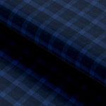 Load image into Gallery viewer, Jet Blue Checkered Cotton Seasonal Leisure Fabric