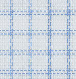 Load image into Gallery viewer, White Tattersall Checkered Wrinkle Free Fabric