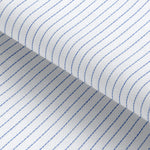 Load image into Gallery viewer, White Herring Bone Pin Stripped Wrinkle Free Fabric