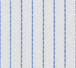 Load image into Gallery viewer, White Herring Bone Pin Stripped Wrinkle Free Fabric
