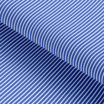 Load image into Gallery viewer, Dark Blue Pencil Stripe Cotton Deluxe Fabric