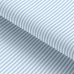 Load image into Gallery viewer, Powder Blue Candy Stripe Cotton Deluxe Fabric
