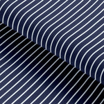 Load image into Gallery viewer, Navy Stripe Cotton Deluxe Fabric