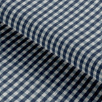 Load image into Gallery viewer, Teal Blue Checkered Cotton Seasonal Leisure Fabric