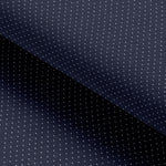 Load image into Gallery viewer, Navy Blue Swiss Self Dotted Cotton Deluxe Fabric