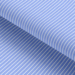 Load image into Gallery viewer, Blue Butcher Stripe Cotton Deluxe Fabric
