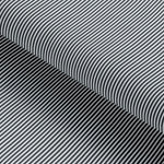 Load image into Gallery viewer, Black Pin Stripped Cotton Free Moving Fabric