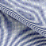 Load image into Gallery viewer, Navy Blue Pencil Stripped Cotton Deluxe Fabric