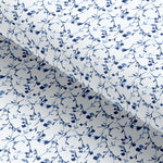Load image into Gallery viewer, White & Blue Printed Cotton Seasonal Leisure Fabric