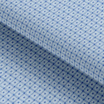 Load image into Gallery viewer, Light Blue Grid Check Self Design Knitted Fabric