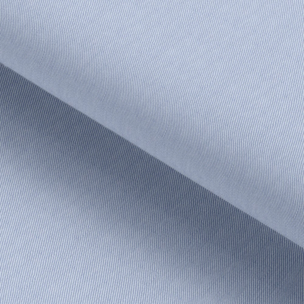 Solid Beau Blue Cotton Fabric Business Travel