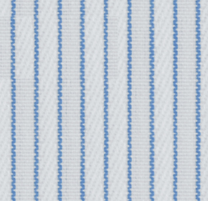 Light Blue Stripped Cotton Fabric Business Travel