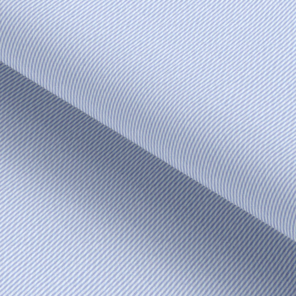 Blue Pin Stripped Cotton Fabric Business Travel