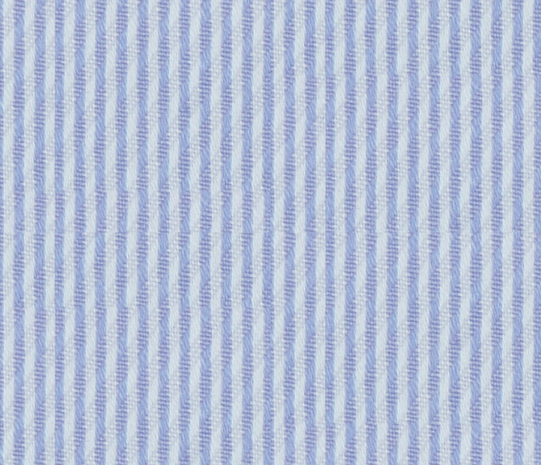 Blue Pin Stripped Cotton Fabric Business Travel