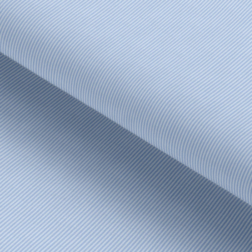 Columbia Blue Pin Stripped Cotton Fabric Business Travel