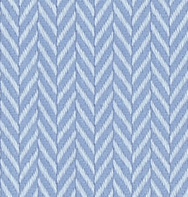 Blue Tiny Herringbone Textured Cotton Fabric Business Travel