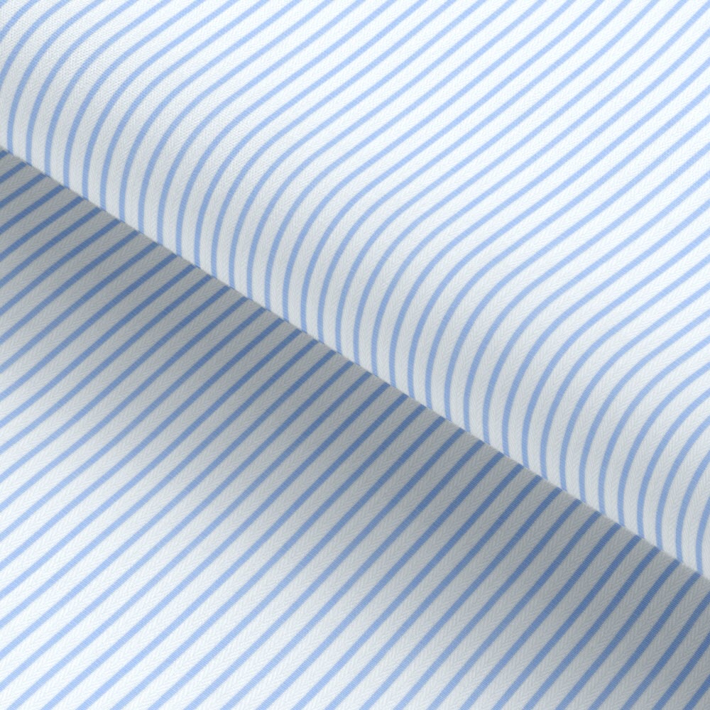 Blue Stripes Cotton Fabric Business Travel