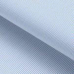 Load image into Gallery viewer, Powder Blue Pin Stripped Cotton Elastic Free Moving Fabric
