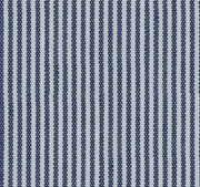 Navy pin stripped Cotton Elastic Free Moving Fabric