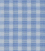 Light Blue Tiny Checkered Cotton Elastic Free Moving Fabric