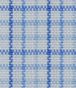 Load image into Gallery viewer, Blue Tiny Checkered Cotton Elastic Free Moving Fabric
