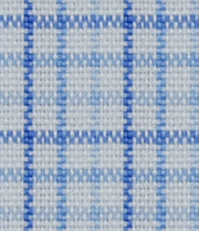 Blue Tiny Checkered Cotton Elastic Free Moving Fabric