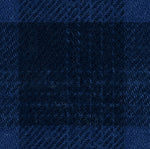 Load image into Gallery viewer, Jet Blue Checkered Cotton Seasonal Leisure Fabric
