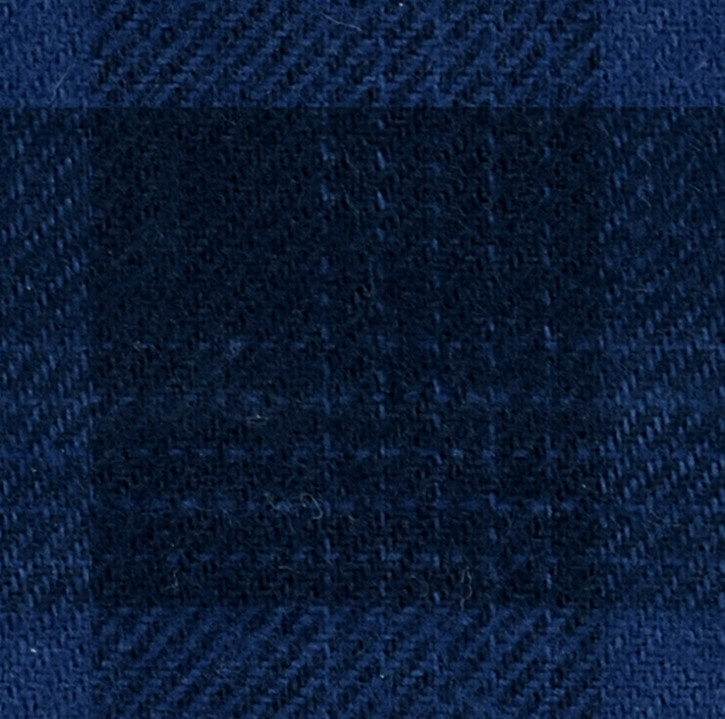 Jet Blue Checkered Cotton Seasonal Leisure Fabric