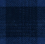 Jet Blue Checkered Cotton Seasonal Leisure Fabric