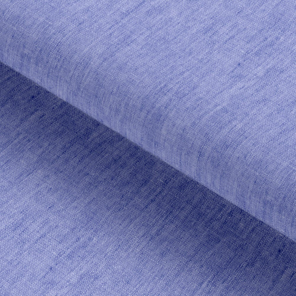 Solid Indigo Blue Pure Linen Seasonal Leisure Fabric