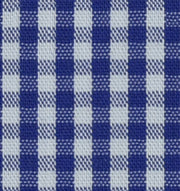 Space Blue Checkered Cotton Nylon Free Moving Fabric