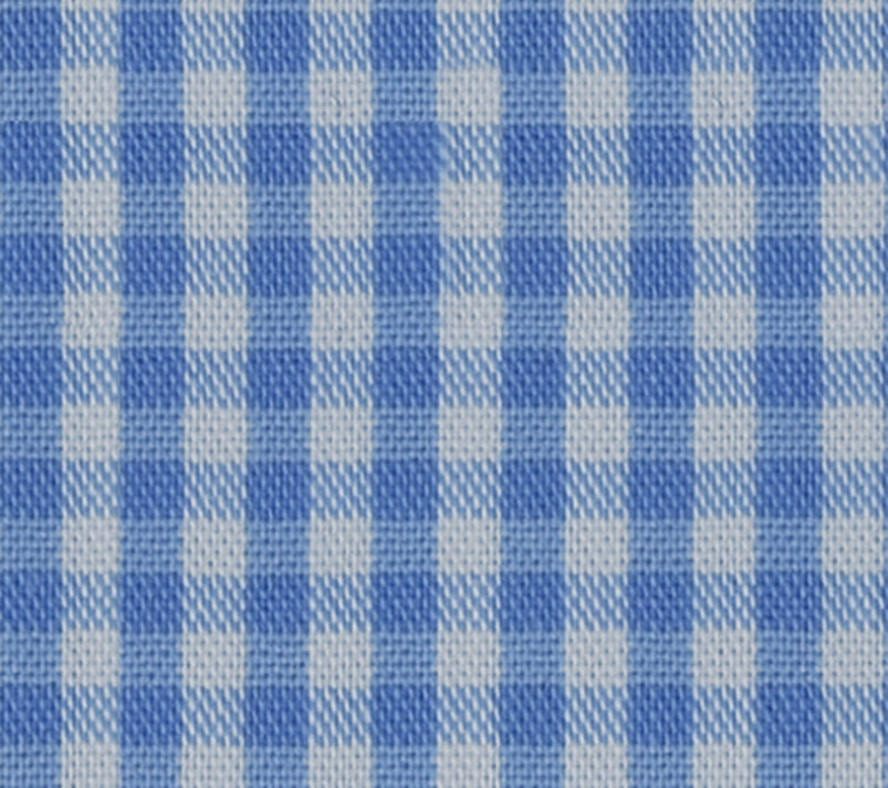 Powder Blue Checkered Nylon Free Moving Fabric