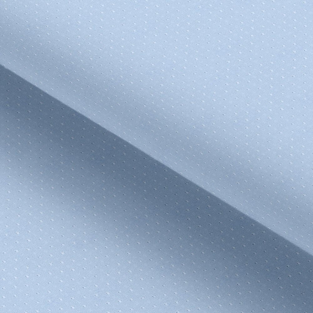 Baby Blue Swiss Self Dotted Cotton Deluxe Fabric