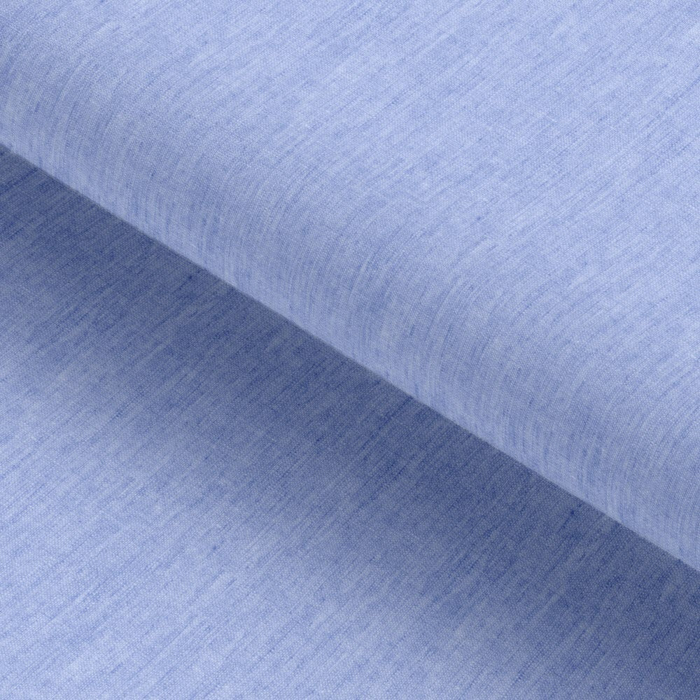 Solid Blue Pure Linen Seasonal Leisure Fabric