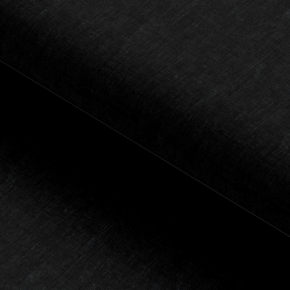 Solid Black Pure Linen Seasonal Leisure Fabric