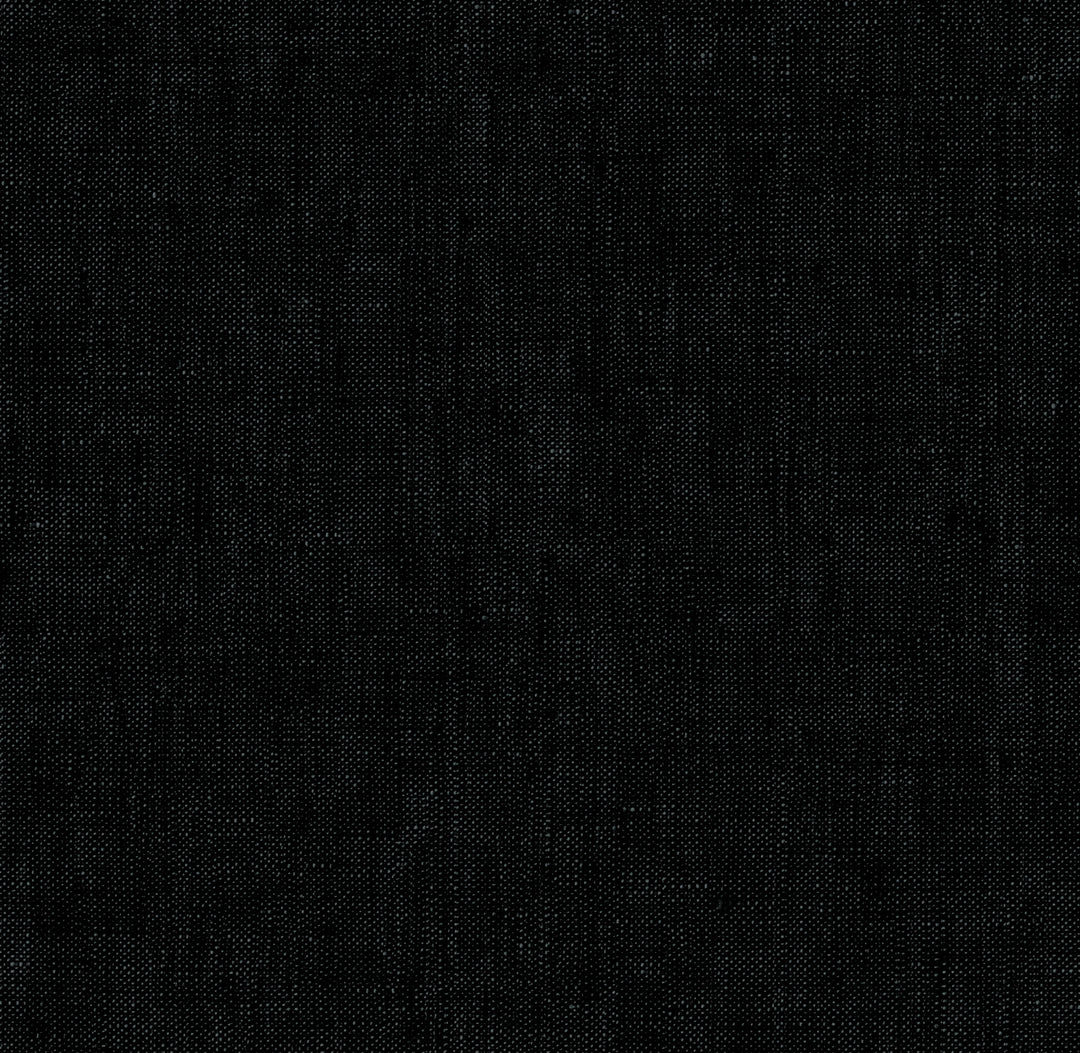 Solid Black Pure Linen Seasonal Leisure Fabric