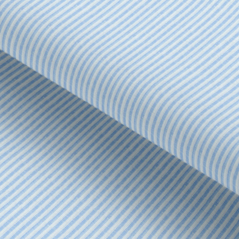 Light Blue Pencil Linen Stripped Seasonal Leisure Fabric