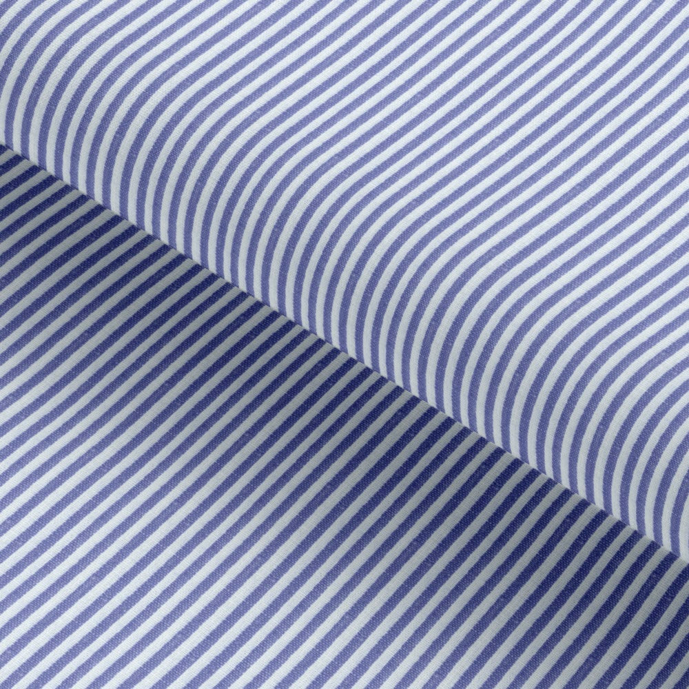 Dark Blue Pencil Linen Stripped Seasonal Leisure Fabric