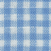 Blue Linen Checkered Seasonal Leisure Fabric