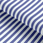 Load image into Gallery viewer, Navy Blue Candy Linen Stripped Seasonal Leisure Fabric
