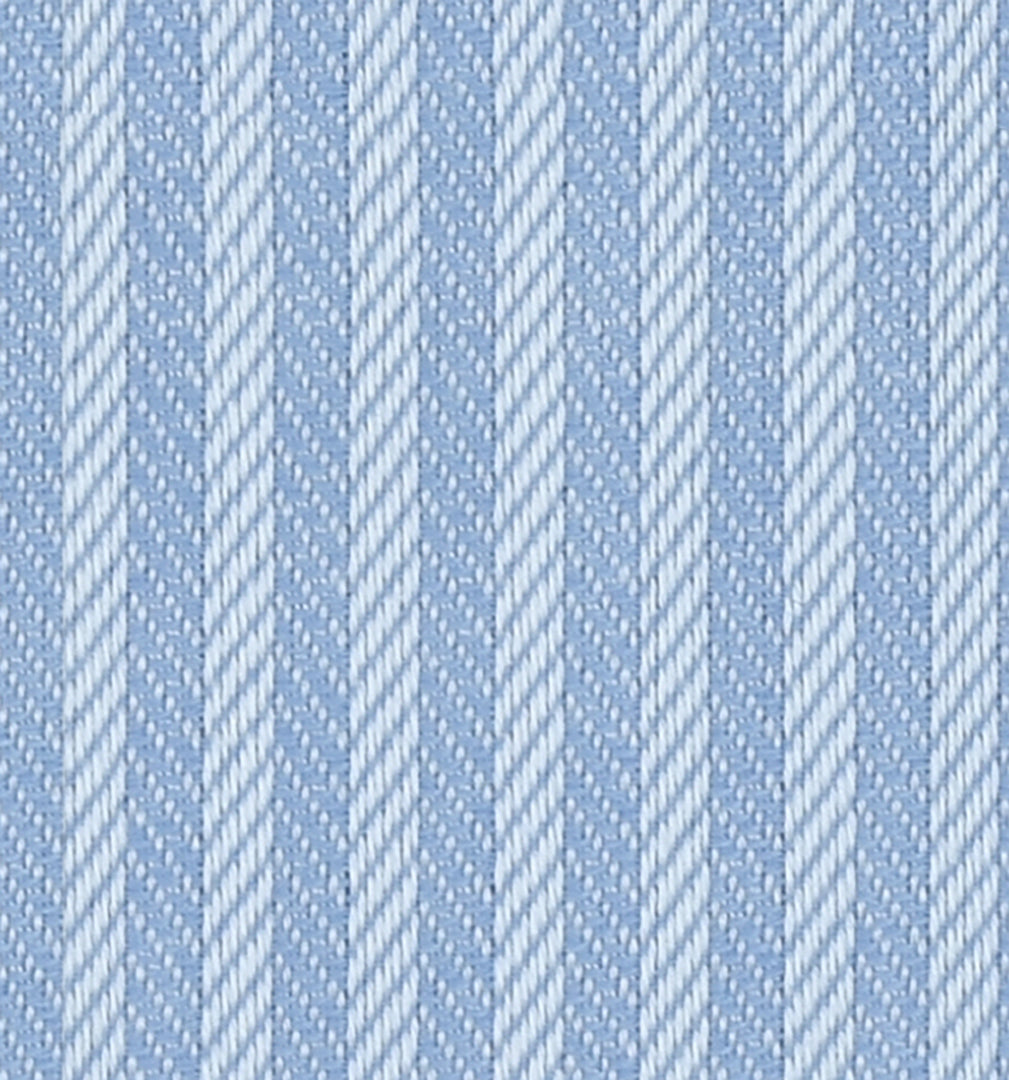 Blue Herringbone Textured Stripped Classic Cotton Fabric