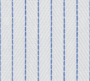 White Herring Bone Pin Stripped Wrinkle Free Fabric