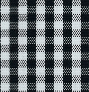 Black Checkered Cotton Nylon Free Moving Fabric