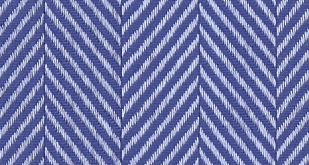 Azure Blue Herringbone Textured Solid Classic Cotton Fabric