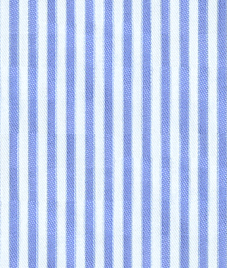 Light Blue Pencil Stripe Cotton Deluxe Fabric