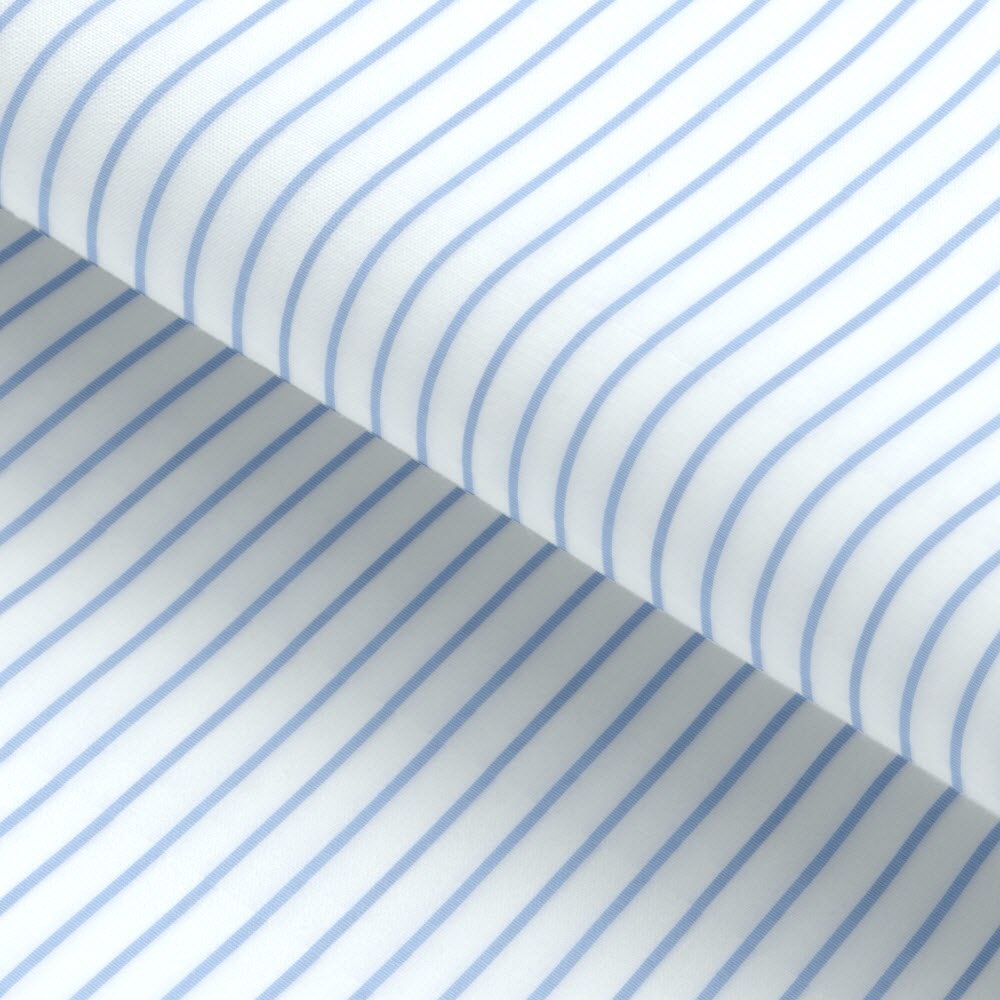 Powder Blue Pin Stripe Cotton Deluxe Fabric