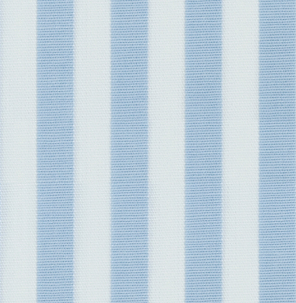 Powder Blue Candy Stripe Cotton Deluxe Fabric