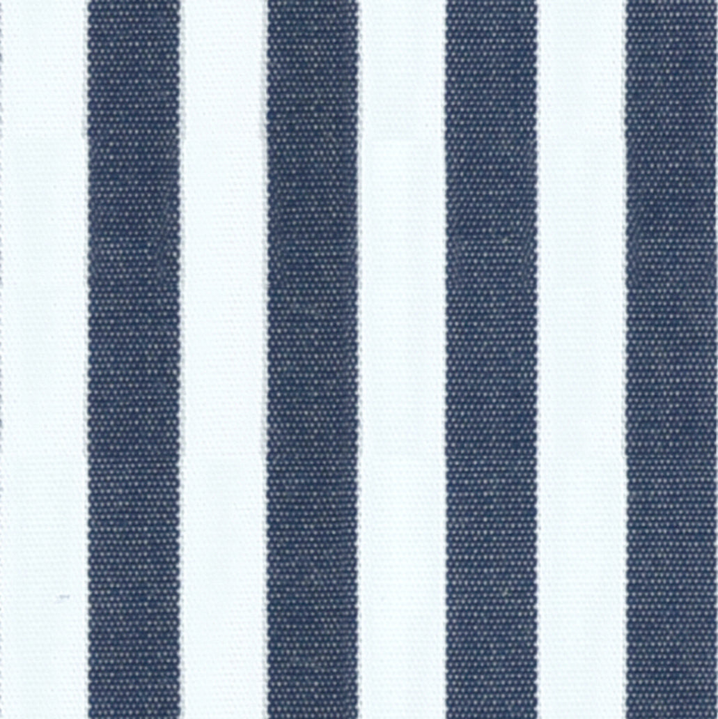 Navy Candy Stripe Cotton Deluxe Fabric