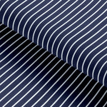 Load image into Gallery viewer, Navy Stripe Cotton Deluxe Fabric
